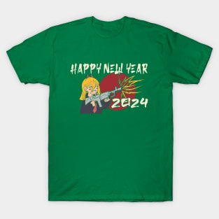 Happy New year. 2024 logo design T-Shirt